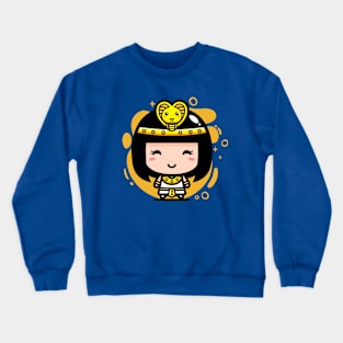 Cute Kawaii Cleopatra Egyptian Queen // Chibi Style Cleopatra Crewneck Sweatshirt